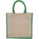 Cambridge Jute Shopper Bag Natural/Green