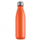 Mood Powder Coated Vacuum Bottle - 500ml Orange Silver Lid
