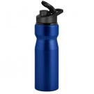 Nova Aluminium Water Bottle with Snap Cap Lid - 750ml Dark Blue