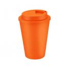 Metro Double Walled Coffee Cup - 350ml Orange