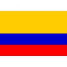 Colombian Flag 5ft x 3ft With Eyelets For Hanging