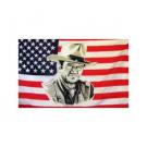 USA American 'John Wayne' Flag 5ft x 3ft (100% Polyester) With Eyelets For Hanging