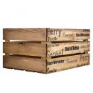 Apple and Pears Printed Wooden Crate