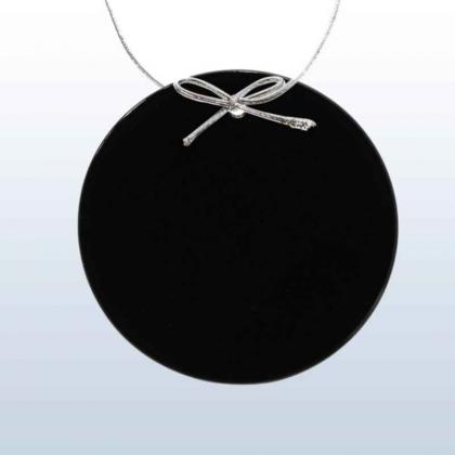 Black circle ornament