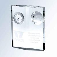 Globe Clock Diamond Plaque