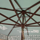 Printed Parasols: Classic PLUS Sustainable Fsc Wood Eco Parasol - 3m x 3m Square Canopy