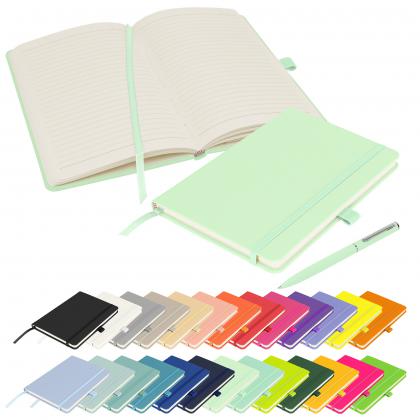Notes London - Wilson A5 FSC® Notebook & Pen Set in Pastel Mint